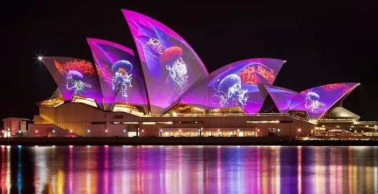 绚丽的灯光，多样的音乐，绝妙的创意， ?悉尼灯光音乐节惊艳亮相